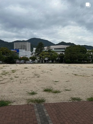 工事中の中央公園（噴水跡）⛲️